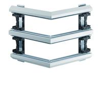 Angle extérieur pour BKIS épais 12,5mm double hauteur acier RAL9016 Pure - HAGER BKIS121303D9016