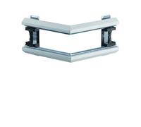 Angle extérieur pour BKIS épais 12,5mm simple hauteur acier RAL9016 Pure - HAGER BKIS121303E9016