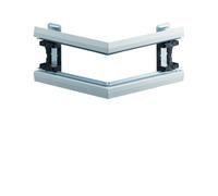 Angle extérieur pour BKIS épais 25mm simple hauteur acier RAL 9016 Pure - HAGER BKIS251303E9016