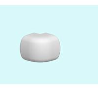 angle extérieur - pour goulotte de climatisation - 90 x 60 mm - blanc - iboco 06821