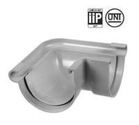 First Plast - Gouttière PVC 16 demi-ronde - Angle extérieur 90° PVC 16 demi-ronde - gris