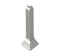 Angle extérieur pour plinthe anodisé argent mat (H= 60 mm)
