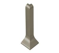 Angle extérieur pour plinthe anodisé titane mat (H= 60 mm)