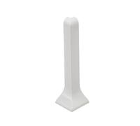 Angle extérieur pour plinthe revêtu blanc (H= 80 mm)