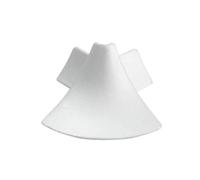 Angle extérieur pour profil T-COVE revêtu blanc (15 mm)