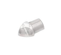 Angle extérieur rond en acier inoxydable poli (H= 8 mm)