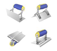 Angle femelle et mâle en acier inoxydable gratter béton en acier inoxydable meuleuse manuelle coin repair outil à angle droit (Angle femelle+angle mâle+angle courbe+angle pointu)