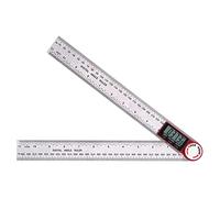 Angle Finder 360° avec Écran Numérique, Règle de Mesure Portable en Acier Inoxydable Durable - Haute Précision 0,2 Degré, Idéal pour Travail du Bois et Bâtiment (300 millimètres)