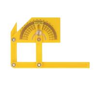 Angle Finder Protractor | 0-180 Degree Internal/External/Slope Measurement | ABS Plastic Adjustable Gauge for Woodworking/Construction/Cabinetry | Brass Locking Nut