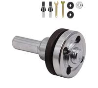 Angle Grinder Adapter for Drill, 10pcs Electric Drill Angle Grinder Connecting Rod Set, with Spanner Cutting Disc, for Cutting Disc and Polish Sponge (White)