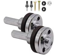 Angle Grinder Adapter for Drill, 10pcs Electric Drill Angle Grinder Connecting Rod Set, with Spanner Cutting Disc, for Cutting Disc and Polish Sponge (Two white)