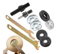 Angle Grinder Adapter - Iron Alloy Construction, Grinder Connecting Rod, Secure Fit | Wrench Included, Metalworking Tool, Set Mandrel Drill For Enhancing Precision Cutting, Grinding