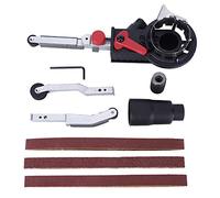 Angle Grinder Belt Sander Attachment | 3 - Working - Arm for 10mm Spindle | Aluminum Alloy Tool for Corners/Planes/Uneven Areas | Black