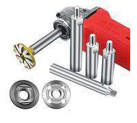 Angle Grinder Extension Connecting Rod,80mm M10 M14 Polisher Adapter Lever, with Upper and Lower Pressure Plates (M14 65mm)