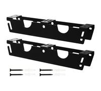 Angle Grinder Holder, Wall Mount Bracket Rack, 2-Slot Tool Organizer with Cord Hooks, Heavy-Duty Storage Solution, Grinder Stand for Workshop, Renovation, 15.75x2.6x2.72 Inches