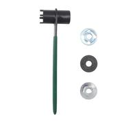 Angle Grinder Wrench - 4-Claw Universal Backing Plate Removal Tool | No. 45 Steel Spanner With Hex Socket Ends & Anti-Slip Handle, 4-Hole Design For Secure Grinder Plate Removal, Installation &
