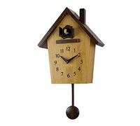 Angle&H Pendule Coucou, Horloge Murale À Quartz, Horloge À Coucou Moderne De Style Chalet, Design Pendule, pour La Maison, Le Salon, Le Bureau Décoration Murale