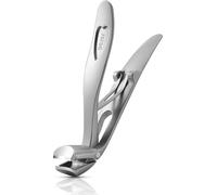 Angle Head Nail Clippers For Seniors-Ergonomic Nail Clippers For Thick Nails,Premium Steel Nail Clippers With Nail Catcher For Men And Women