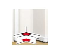 angle intérieur pour goulotte - 180 x 50 mm - blanc - legrand mosaic 075626