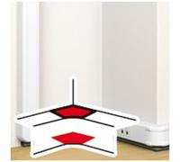 angle intérieur pour goulotte - 80 x 50 mm - blanc - legrand mosaic 075621
