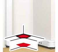 Angle intérieur pour goulotte Mosaic 50x80mm - blanc