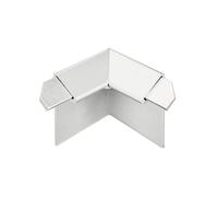 Angle intérieur pour profilé angulaire de balcon avec larmier argenté (H= 18 mm)