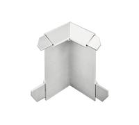 Angle intérieur pour profilé angulaire de balcon avec larmier argenté (H= 60 mm)