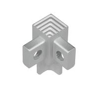 Angle intérieur pour profilé Squarestepp en aluminium argenté (H= 13,5 mm)
