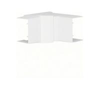 Angle intérieur variable blanc pour goulotte, H. 6.3 x P.4.5 cm