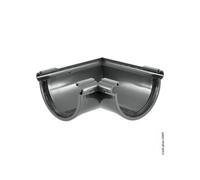 Angle mixte à joint pour gouttière demi-ronde développé 25 Tdl80a pvc