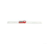 Angle numérique 200 mm en fibre optique avec LCD - Précision de 0,1° pour résolution et fonction Hold pour le travail du bois (rouge et blanc)