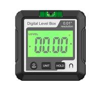 Angle numérique Finder Niveau électronique Tool LCD Niveau de Bulle Base magnétique Construction du Travail du Bois Rouge Blanc JD10 Mesure de Pente d'angle JD10 (Noir)