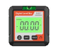 Angle numérique Finder Niveau électronique Tool LCD Niveau de Bulle Base magnétique Construction du Travail du Bois Rouge Blanc JD10 Mesure de Pente d'angle JD10 (Blanc)