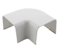 Angle Plat 90° pour goulotte clim 80x60mm - Blanc RAL 9001 - Zenitech