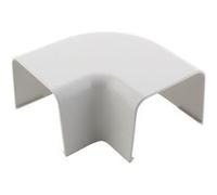 Angle plat 90° pour goulotte clim 80x60mm - Blanc RAL 9001 - Zenitech Blanc G