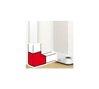 Angle plat 90° - Pour goulotte Mosaic - 50x145 - Blanc