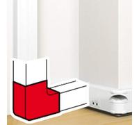 Legrand 075644 Angle plat 90° pour goulotte à clippage direct Mosaic 50x145mm