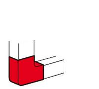 Legrand Angle plat 90° pour goulotte Mosaic 50x80 mm Blanc clip (075641)