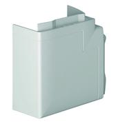 Angle plat et dérivation queraz enclipsage direct pour BD50100 RAL 9016 Pure - HAGER GBD5010059016