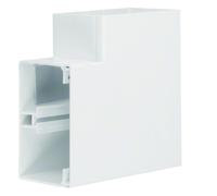 Angle plat lifea pour FB80130 h 130mm x p 82mm 4 agrafes RAL 9016 Pure - HAGER FB8013059016