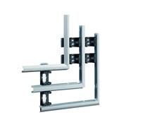 Angle Plat pour BKIS épais 12,5mm double hauteur acier RAL 9016 Pure - HAGER BKIS121305D9016