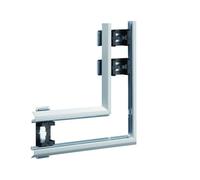 Angle Plat pour BKIS épais 12,5mm simple hauteur acier RAL 9016 Pure - HAGER BKIS121305E9016