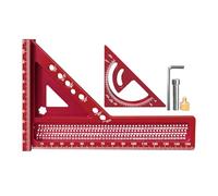 Angle Square, Carpenter Ruler, Multiangle Measuring Tool, Precision Marking Edge Portable Lightweight Alloy for Drafting, Woodworking, Carpentry Use, 7.87x5.51x0.79 Inches