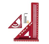 Angle Square, Carpenter Ruler, Portable Precision Marking -Angle Square, Durable Easy Read Design, Lightweight Compact Tool for Drafting Woodworking Engineering, 20x14x2cm