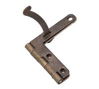 Angle Support Spring Hinge 33x30mm | 20Pcs Iron Hardware Fittings for Furniture/Jewelry Boxes/Presentation Boxes | Sturdy Hinge Replacement with Screws (Green Bronze)