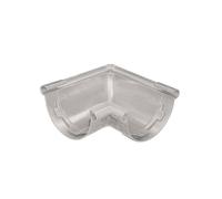 First Plast Angle universel pour gouttière demi-ronde PVC personnalisable-25-Gris