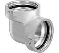 Angle Uponor 1029138 RS 2, 90°, laiton étamé