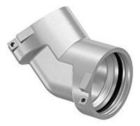 Angle Uponor 1029140 RS 2, 45°, laiton étamé