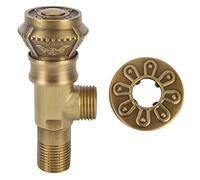 Angle Valve Vintage Style Européen En Laiton Eau Chaude Froide Robinet D'arrêt Évier Salle De Bains Toilette Cuisine