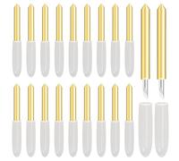Anglecai Lot de 20 lames à pointe fine de qualité supérieure pour Cricut Maker/Maker 3, lame de coupe à pointe fine pour Cricut Explore Air 1/2/3/, lame de rechange pour trancher des découpes en